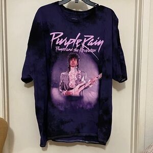 Purple Rain Graphic Tee - Black and Purple